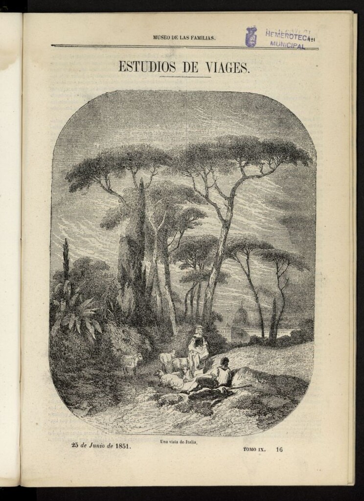 Miniatura de Museo de las familias: periódico mensual del 25 de junio de 1851