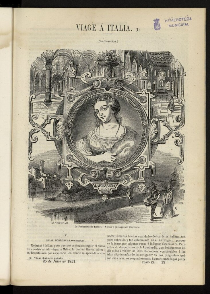 Miniatura de Museo de las familias: periódico mensual del 25 de julio de 1851