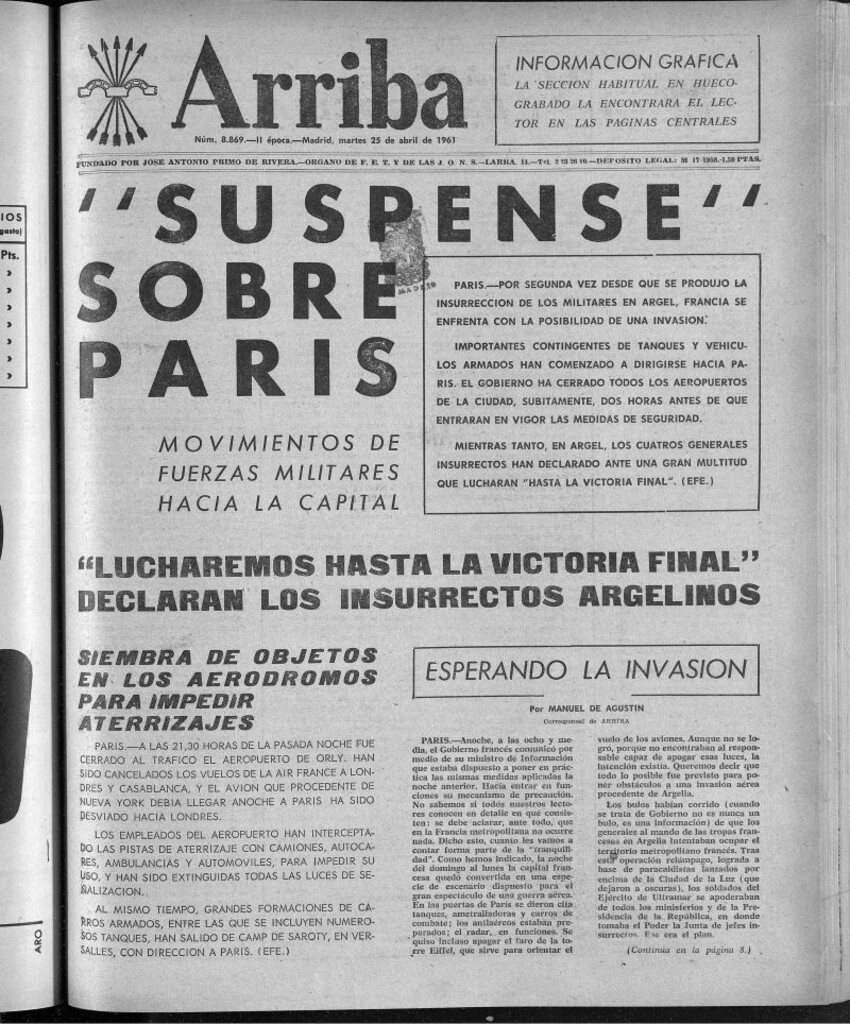 Miniatura de Arriba del 25 de abril de 1961