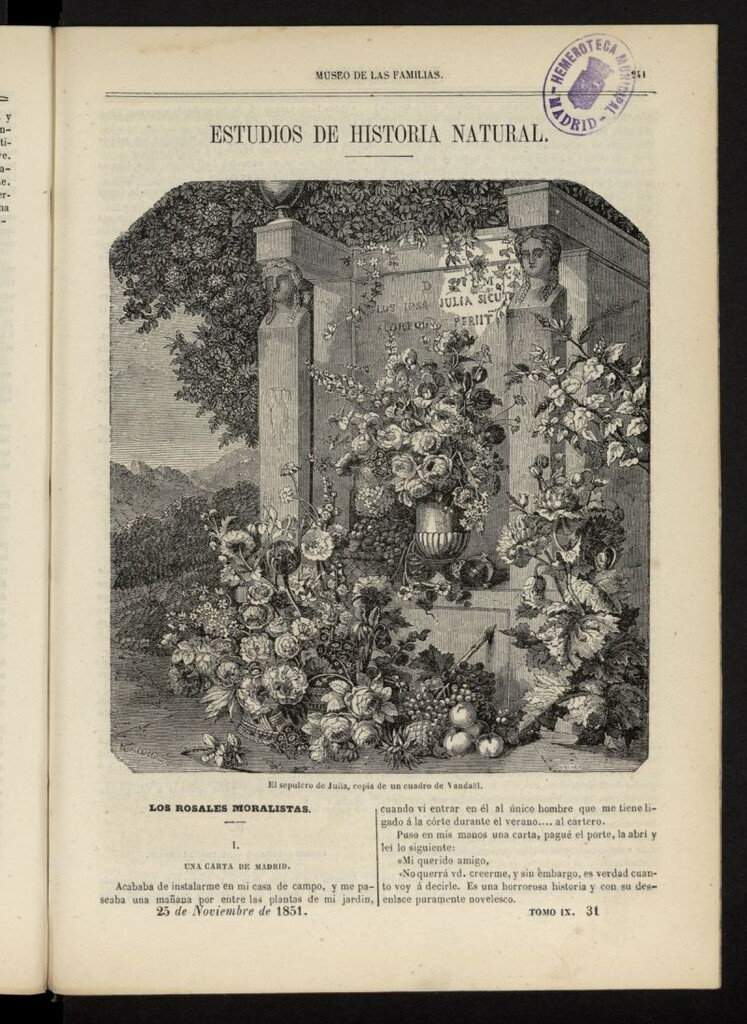 Miniatura de Museo de las familias: periódico mensual del 25 de noviembre de 1851