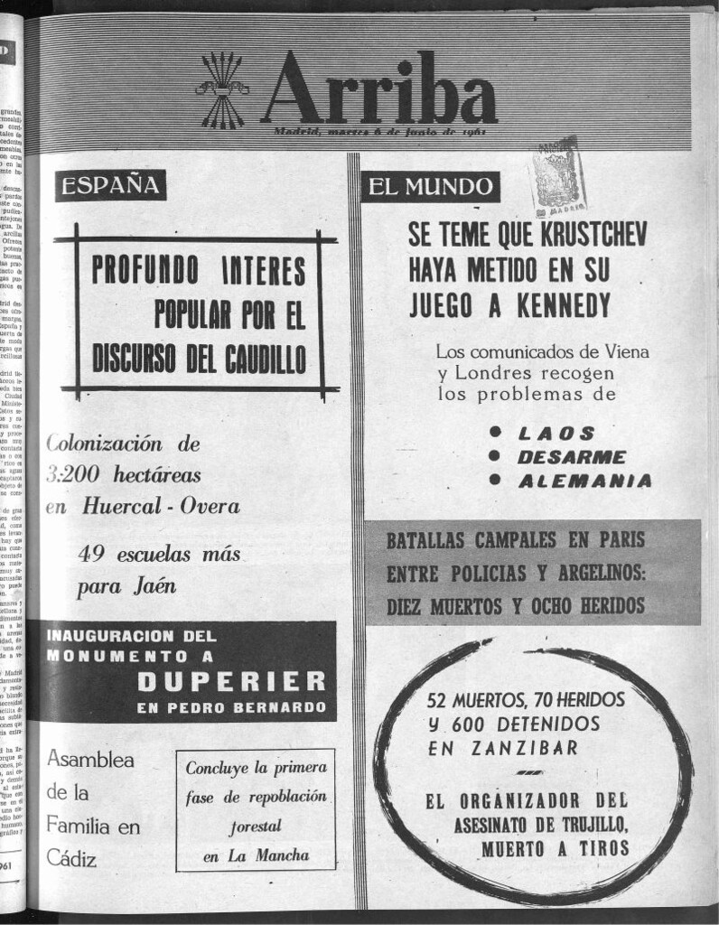 Miniatura de Arriba del 6 de junio de 1961