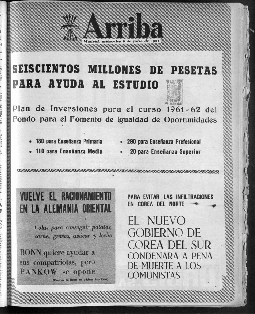 Miniatura de Arriba del 5 de julio de 1961