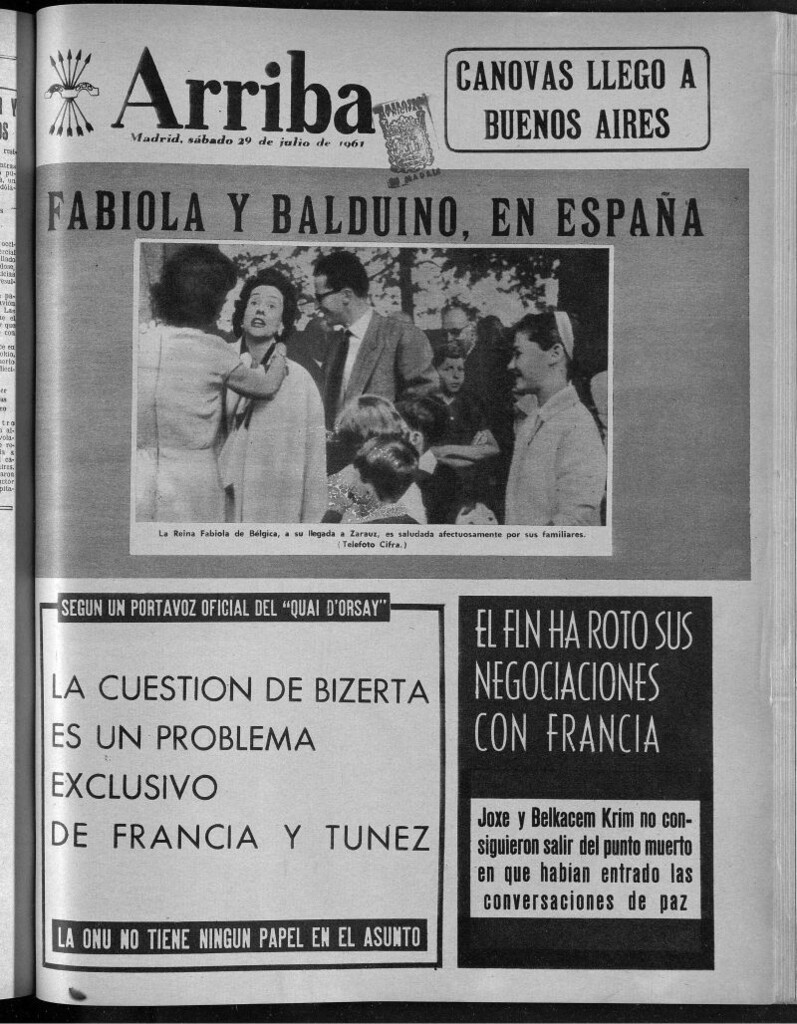 Miniatura de Arriba del 29 de julio de 1961