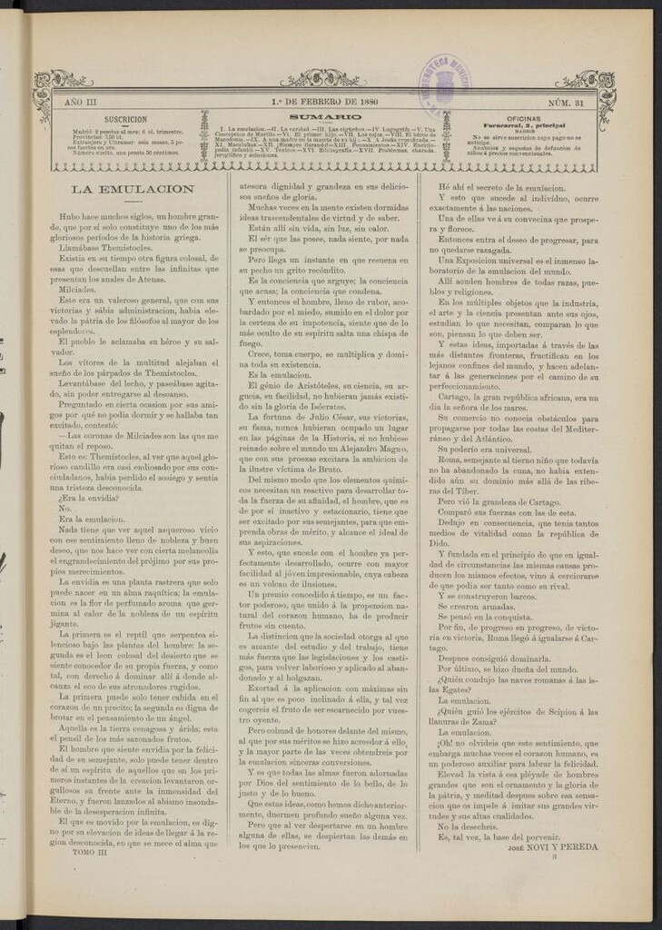 Miniatura de La Ilustración de los Niños del 1 de febrero de 1880, nº 31