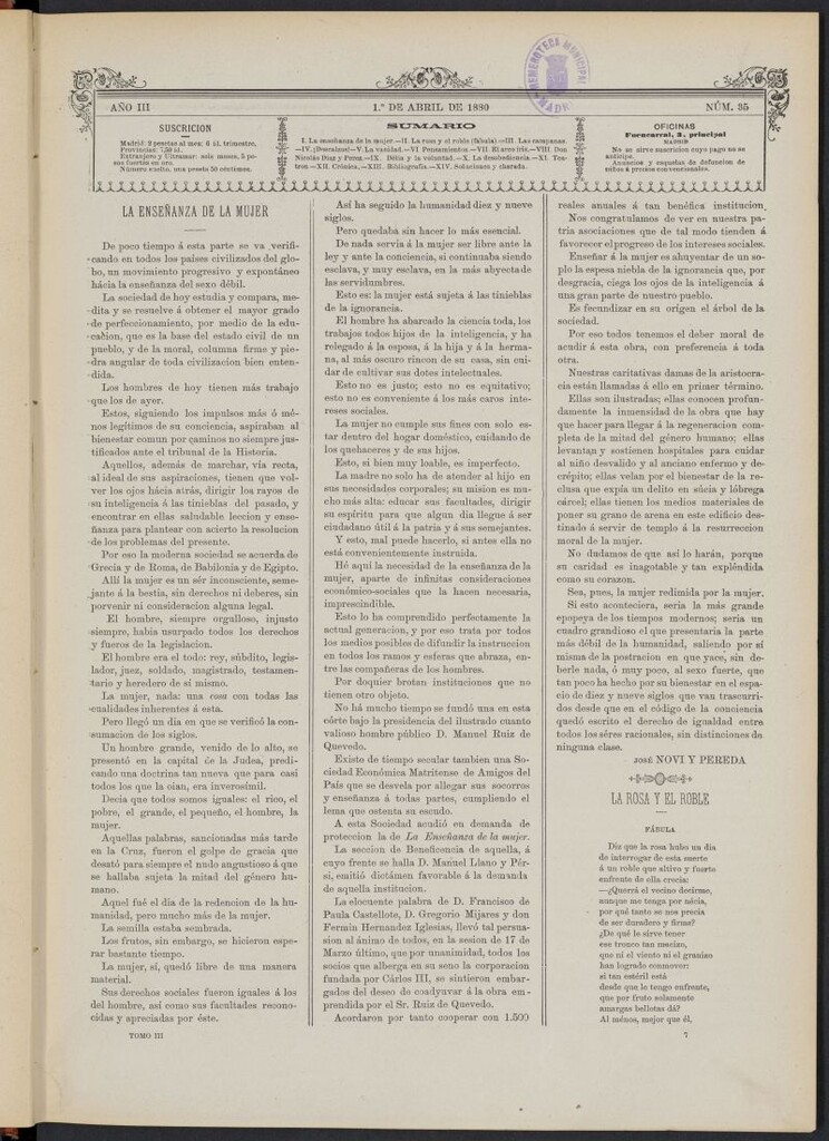 Miniatura de La Ilustración de los Niños del 1 de abril de 1880, nº 35