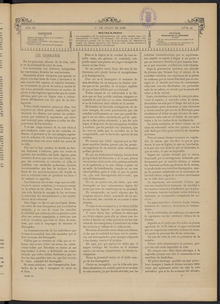 Miniatura de La Ilustración de los Niños del 1 de julio de 1880, nº 41