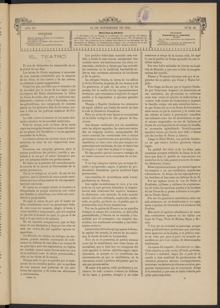 Miniatura de La Ilustración de los Niños del 15 de septiembre de 1880, nº 46