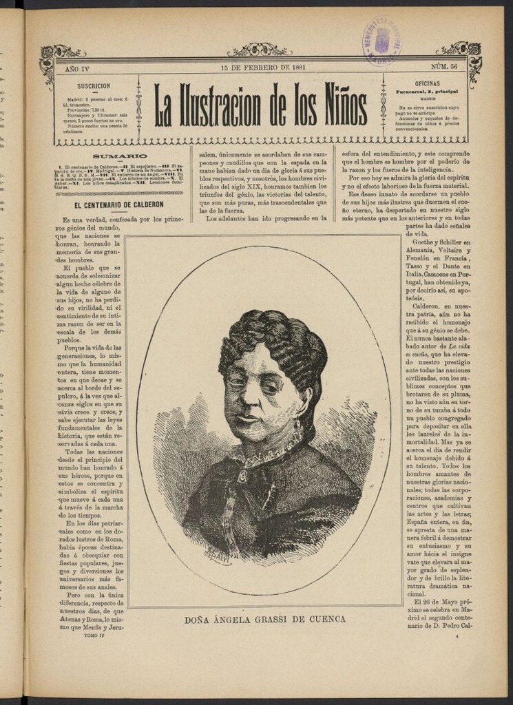 Miniatura de La Ilustración de los Niños del 15 de febrero de 1881, nº 56