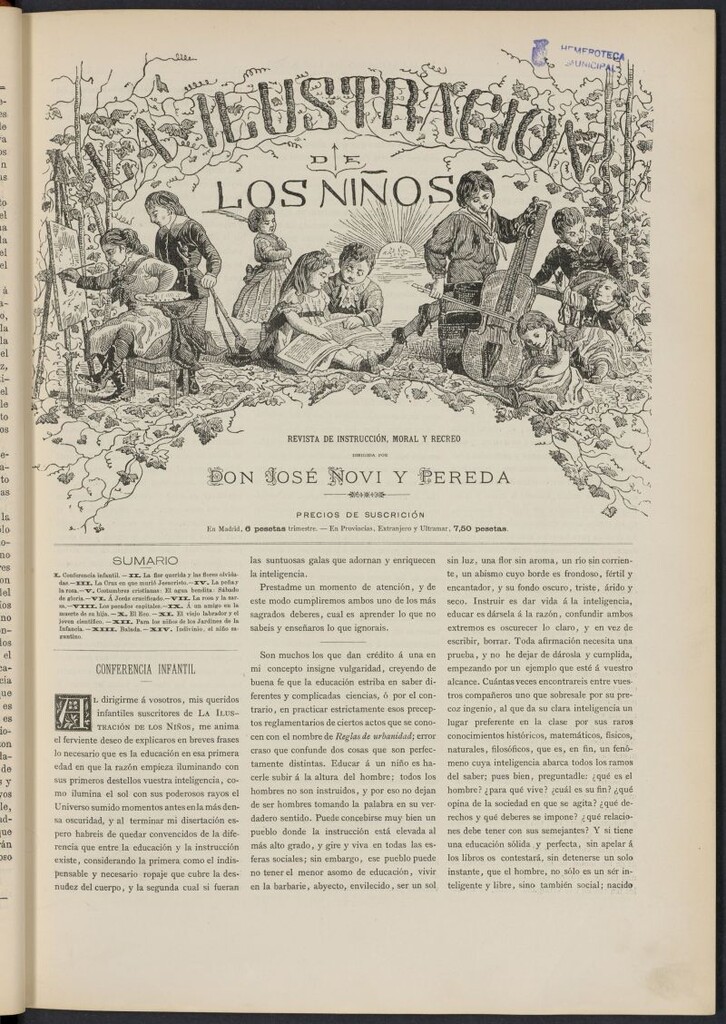 Miniatura de La Ilustración de los Niños del [1 de abril de 1882, nº 83]