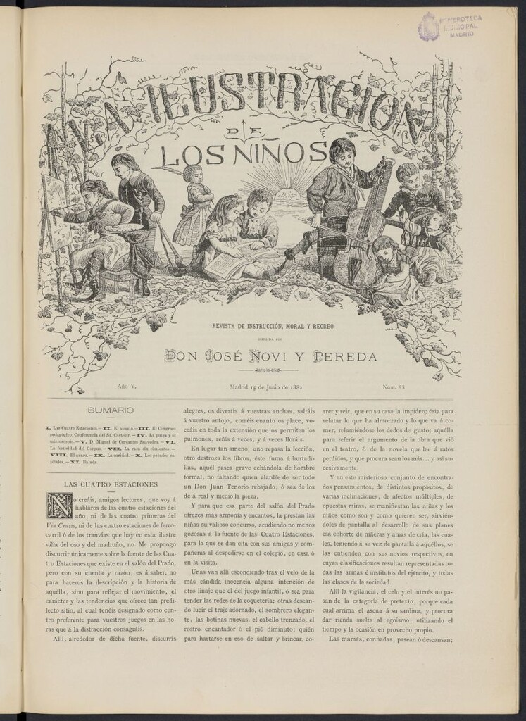 Miniatura de La Ilustración de los Niños del 15 de junio de 1882, nº 88