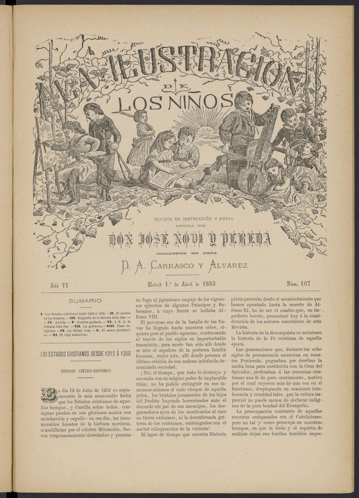Miniatura de La Ilustración de los Niños del 1 de abril de 1883, nº 107