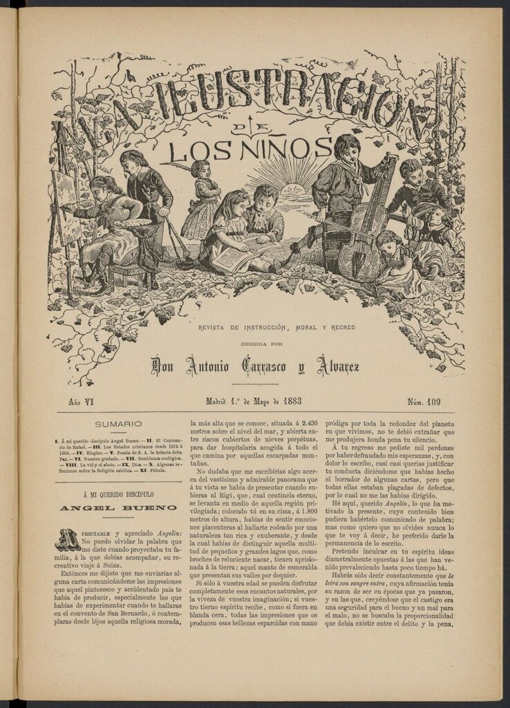 Miniatura de La Ilustración de los Niños del 1 de mayo de 1883, nº 109