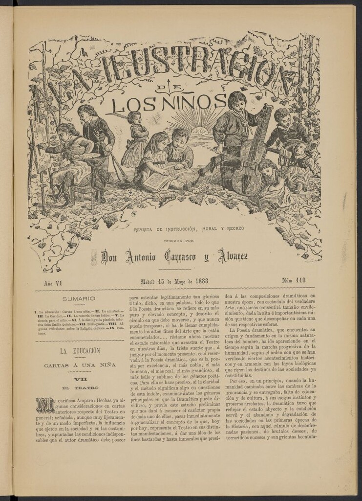 Miniatura de La Ilustración de los Niños del 15 de mayo de 1883, nº 110