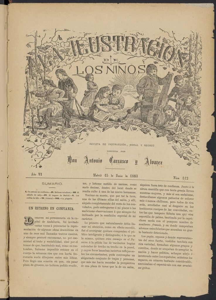 Miniatura de La Ilustración de los Niños del 15 de junio de 1883, nº 112