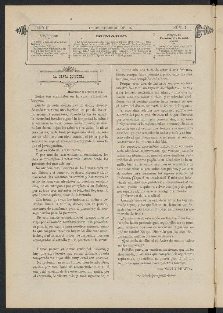 Miniatura de La Ilustración de los Niños del 1 de febrero de 1879, nº 7