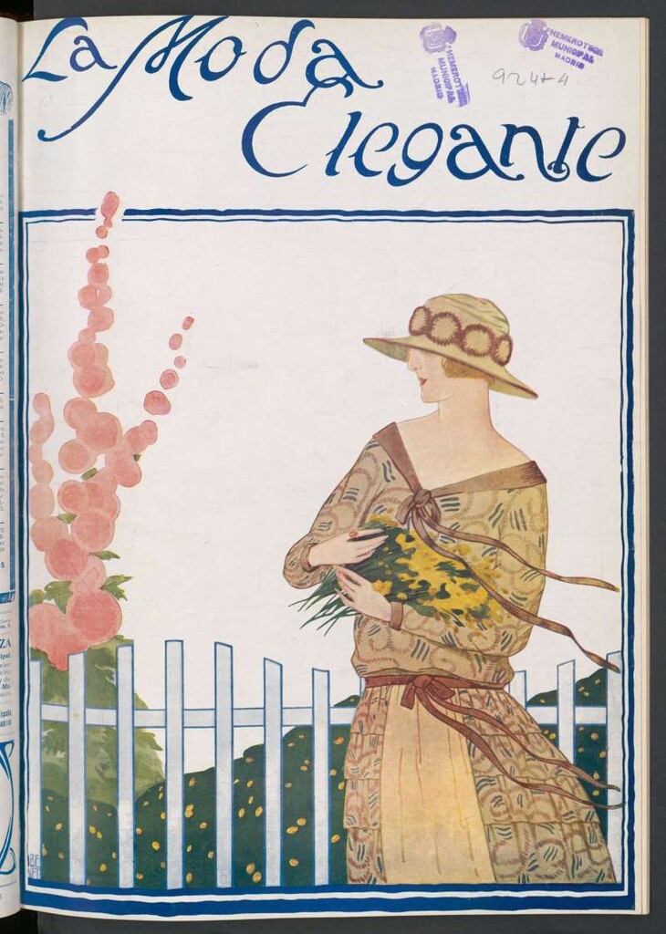 Miniatura de La Moda : revista semanal de literatura, teatros, costumbres y modas de abril de 1924