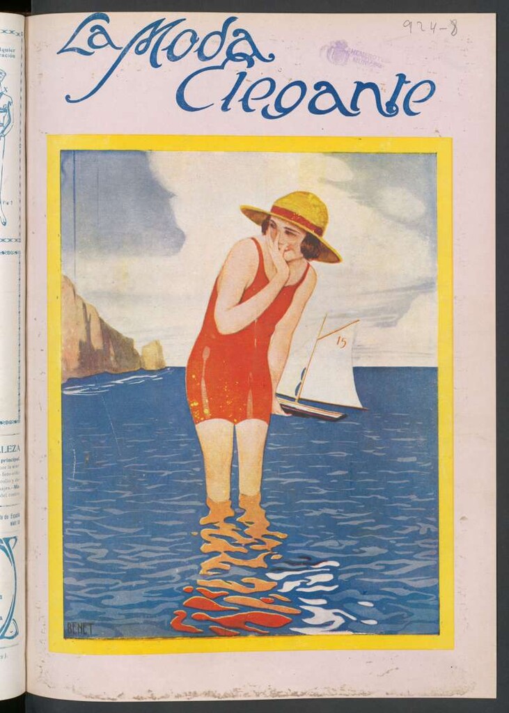 Miniatura de La Moda : revista semanal de literatura, teatros, costumbres y modas de agosto de 1924