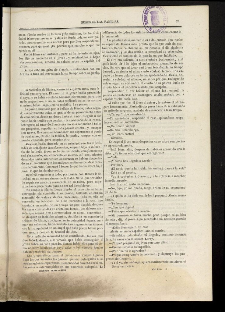 Miniatura de Museo de las familias: periódico mensual segunda serie de 1855, nº 8