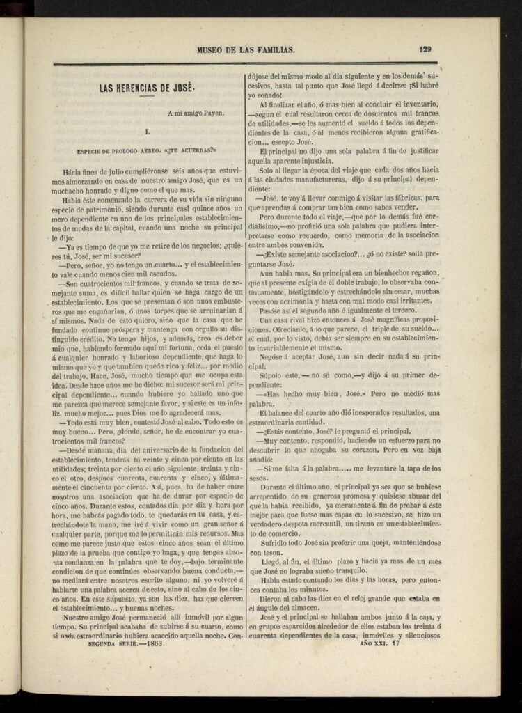 Miniatura de Museo de las familias: periódico mensual segunda serie de 1863, nº 17