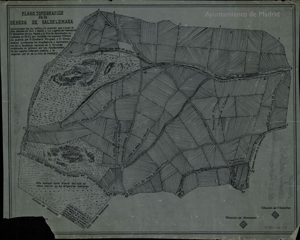 Miniatura de Plano topográfico de la Dehesa de Valdelomasa