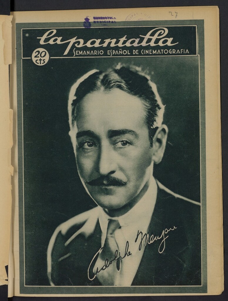Miniatura de La Pantalla: semanario español de cinematografía del 1 de julio de 1928