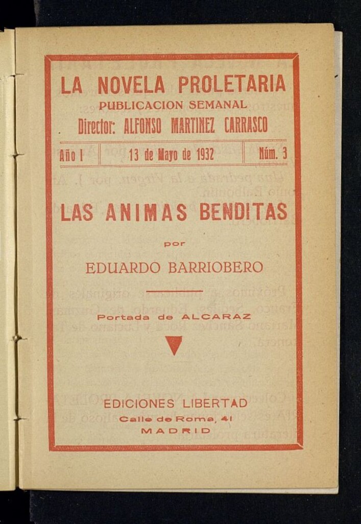 Miniatura de La Novela Proletaria del 13 de mayo de 1932, nº 3