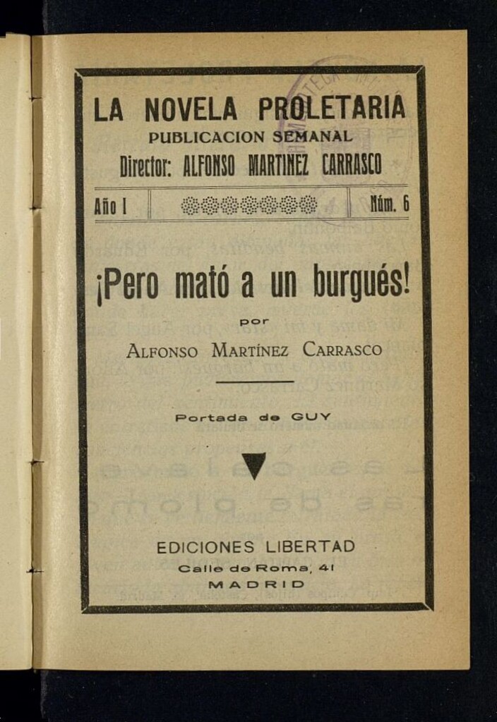 Miniatura de La Novela Proletaria del año de 1932, nº 6