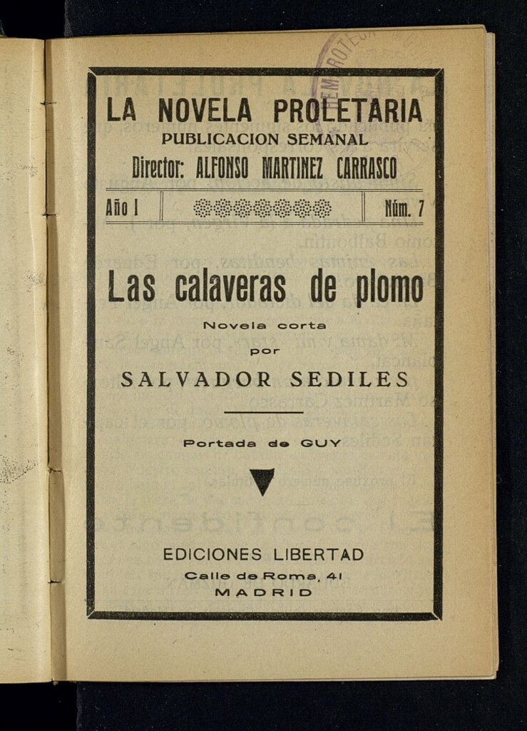 Miniatura de La Novela Proletaria del año de 1932, nº 7