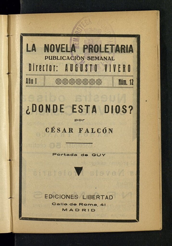 Miniatura de La Novela Proletaria del año de 1932, nº 12