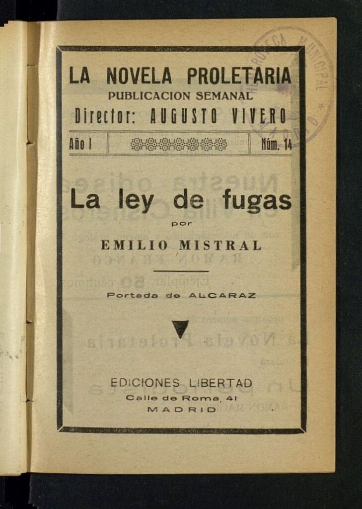 Miniatura de La Novela Proletaria del año de 1932, nº 14