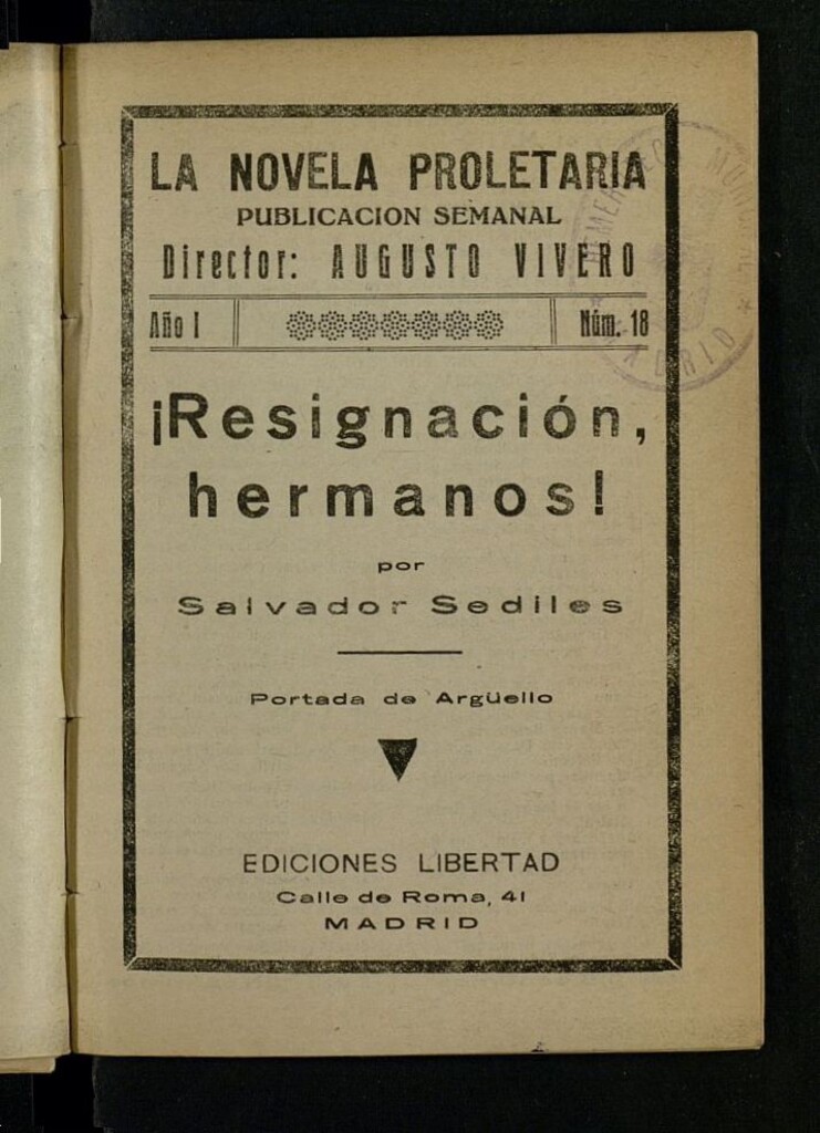 Miniatura de La Novela Proletaria del año de 1932, nº 18