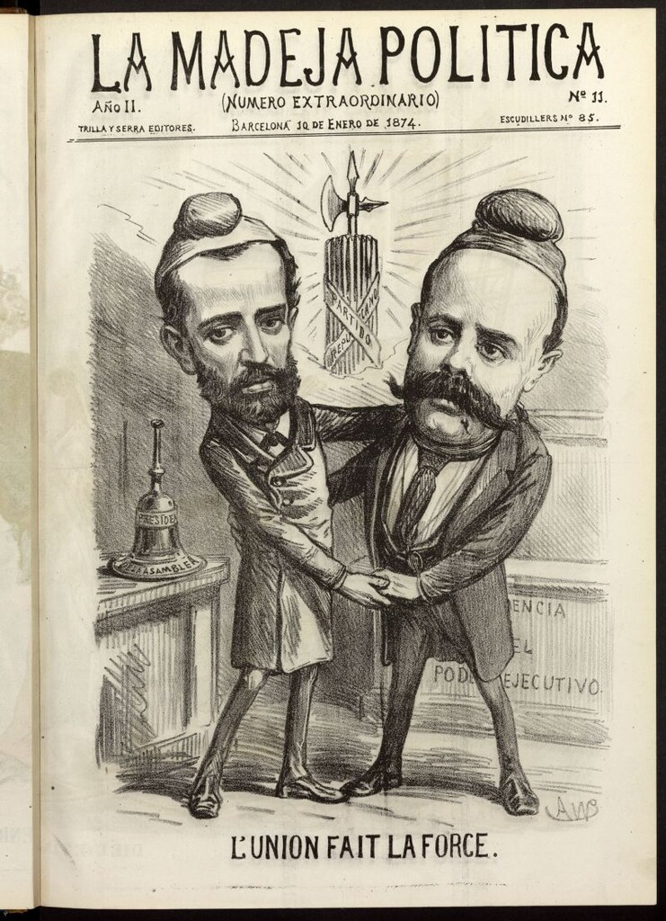 Miniatura de La Madeja Política del 10 de enero de 1874. Número extraordinario