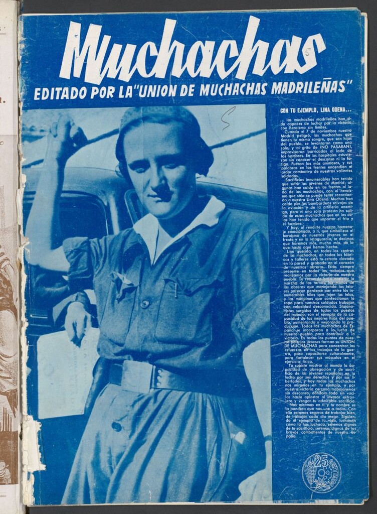 Miniatura de Muchachas: portavoz de las jóvenes madrileñas, nº 5 del 24 de julio de 1937