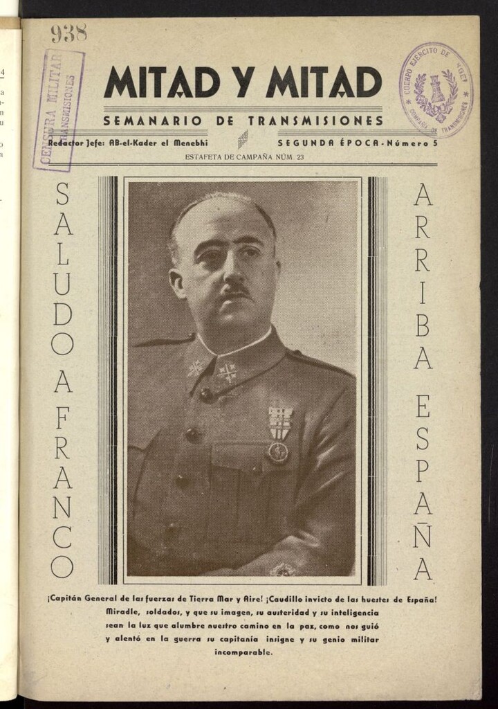 Miniatura de Mitad y mitad : semanario de transmisiones. Nº 5