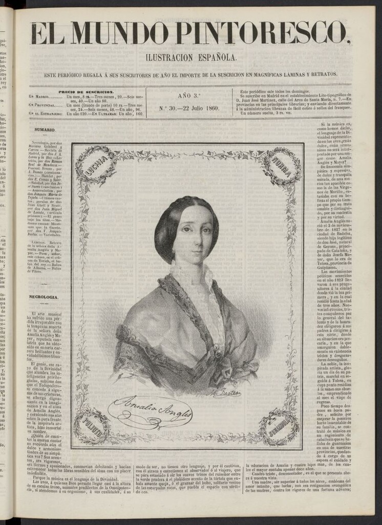 Miniatura de El Mundo Pintoresco del 22 de julio de 1860, nº 30