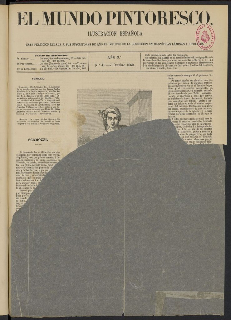 Miniatura de El Mundo Pintoresco del 7 de octubre de 1860, nº 41