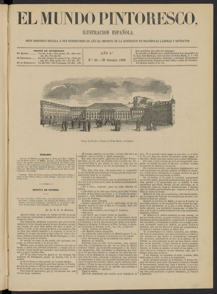 Miniatura de El Mundo Pintoresco del 28 de octubre de 1860, nº 44