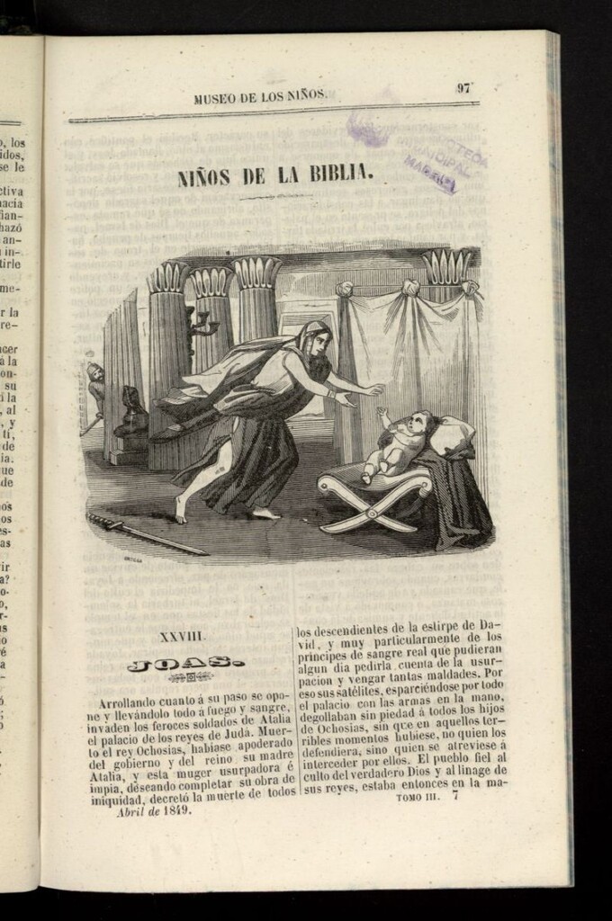 Miniatura de Museo de los Niños de abril de 1849