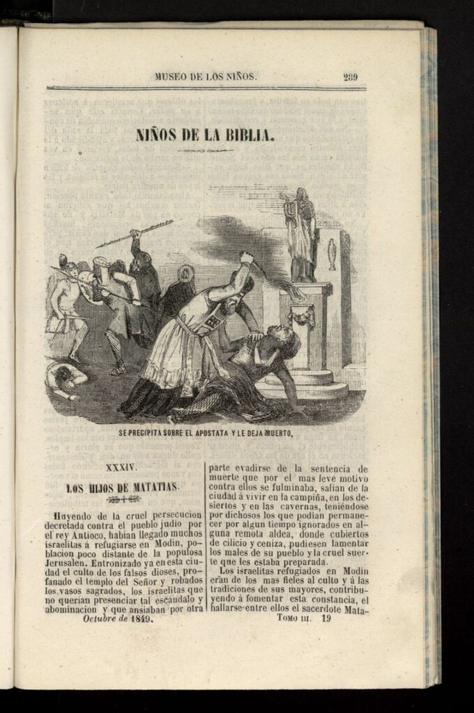 Miniatura de Museo de los Niños de octubre de 1849