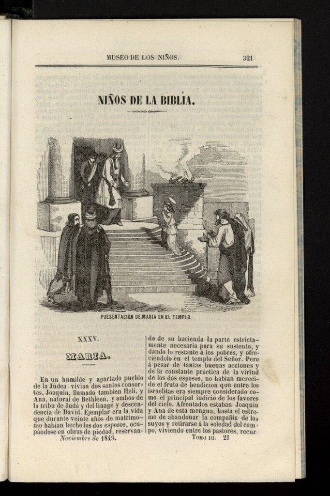 Miniatura de Museo de los Niños de noviembre de 1849