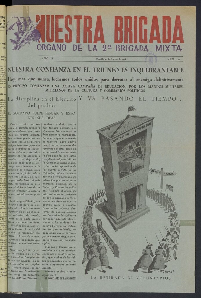 Miniatura de Nuestra Brigada: órgano de la brigada mixta n.2 del 27 de febrero de 1938