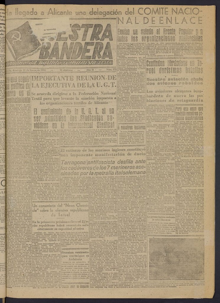 Miniatura de Nuestra Bandera del 23 de enero de 1938