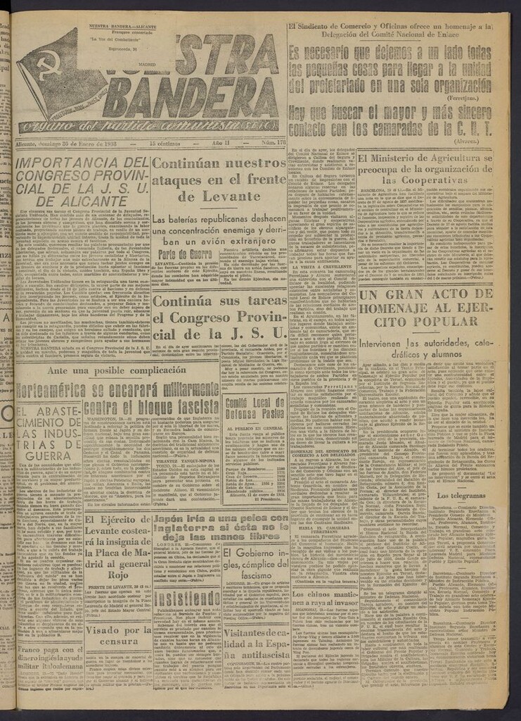 Miniatura de Nuestra Bandera del 30 de enero de 1938