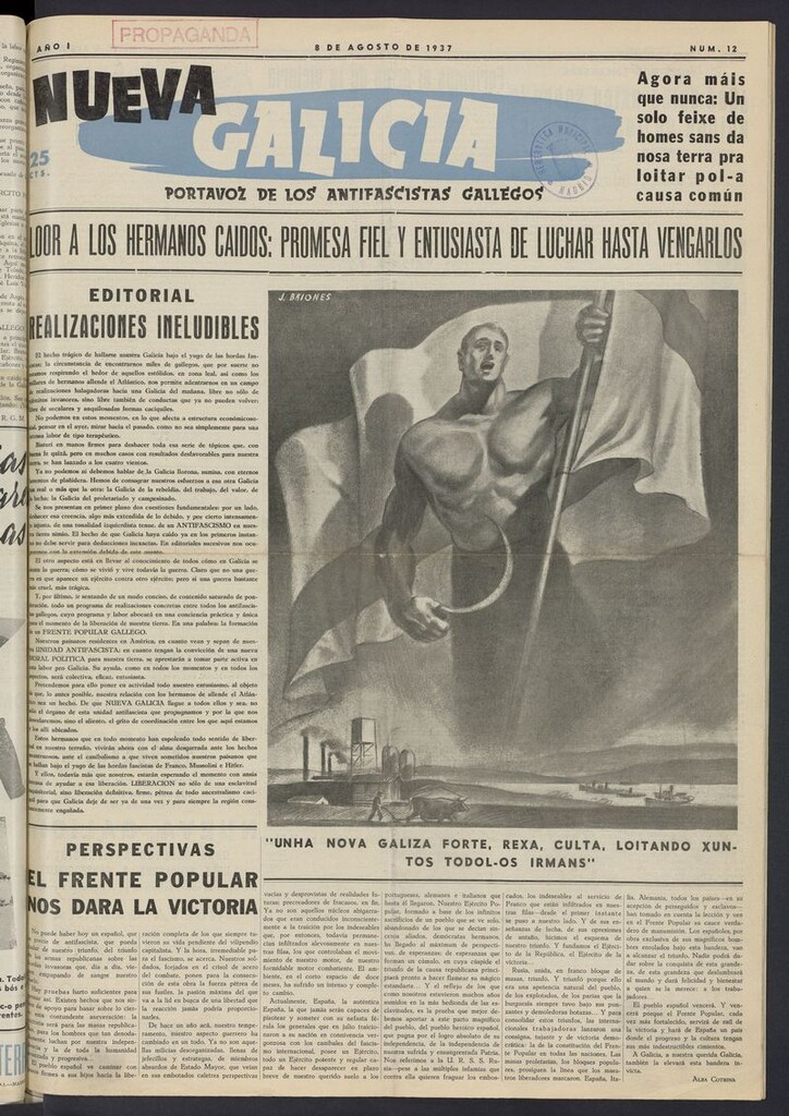 Miniatura de Nueva Galicia del 8 de agosto de 1937