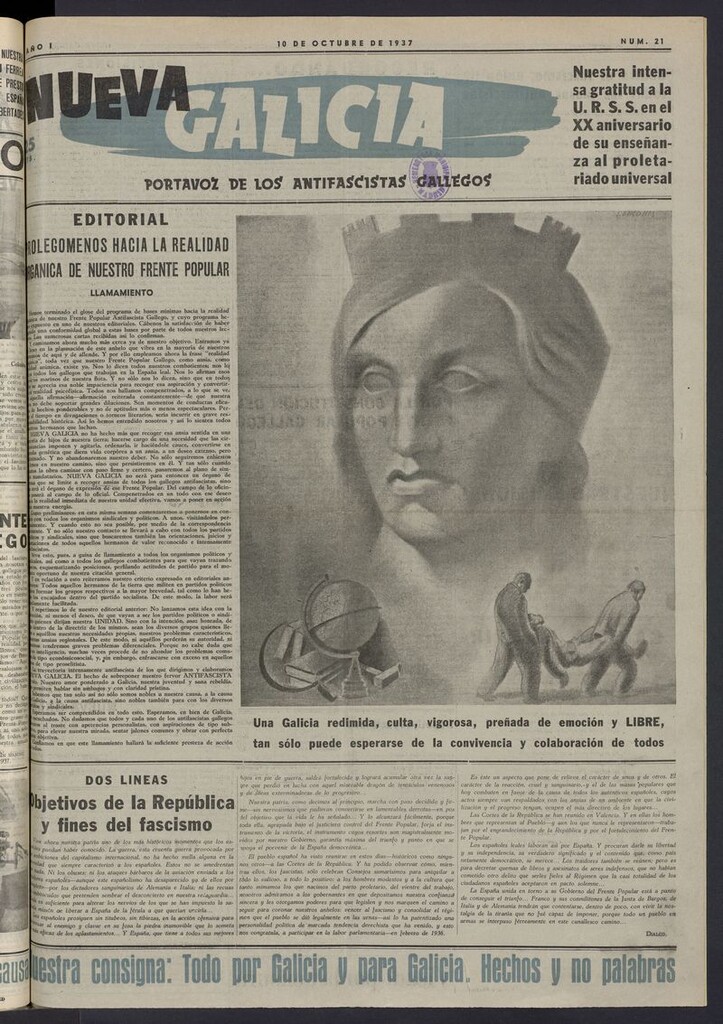 Miniatura de Nueva Galicia del 10 de octubre de 1937