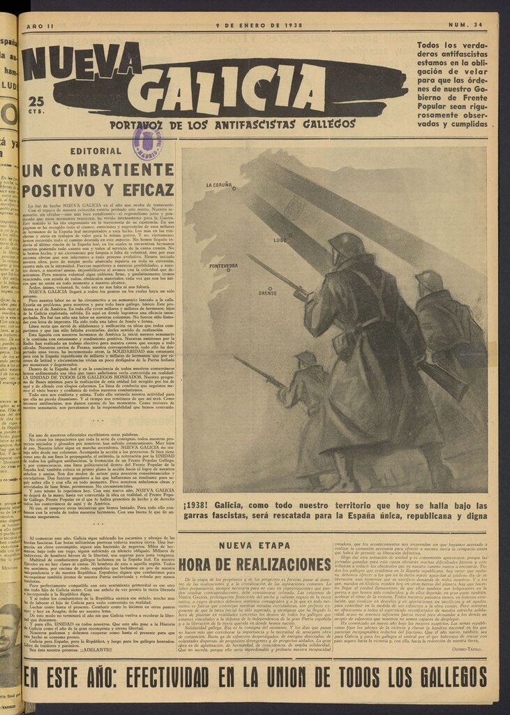 Miniatura de Nueva Galicia del 9 de enero de 1938