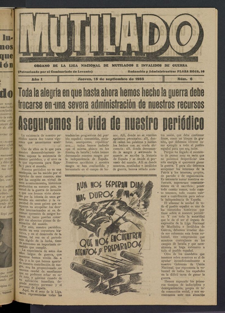 Miniatura de Mutilado del 15 de septiembre de 1938