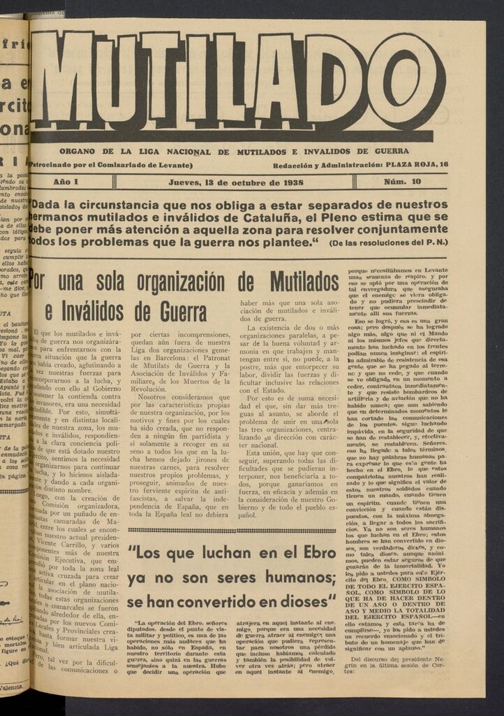 Miniatura de Mutilado del 13 de octubre de 1938