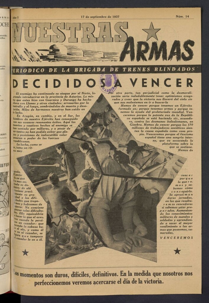 Miniatura de Nuestras Armas del 17 de septiembre de 1937