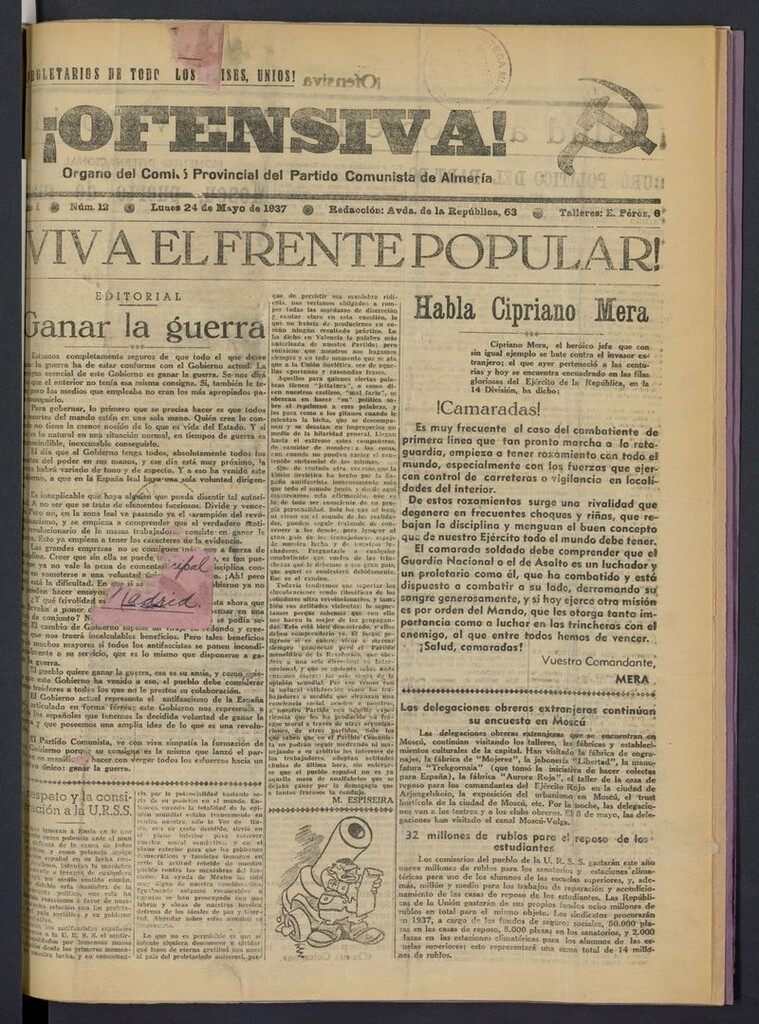Miniatura de ¡Ofensiva! del 24 de mayo de 1937